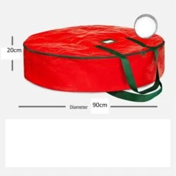 90X20cm Water Resistant Fabric Storage Dual Zippered Bag For Holiday Artificial Christmas Wreaths -Christmas Lights Store 286213 2457125 HD