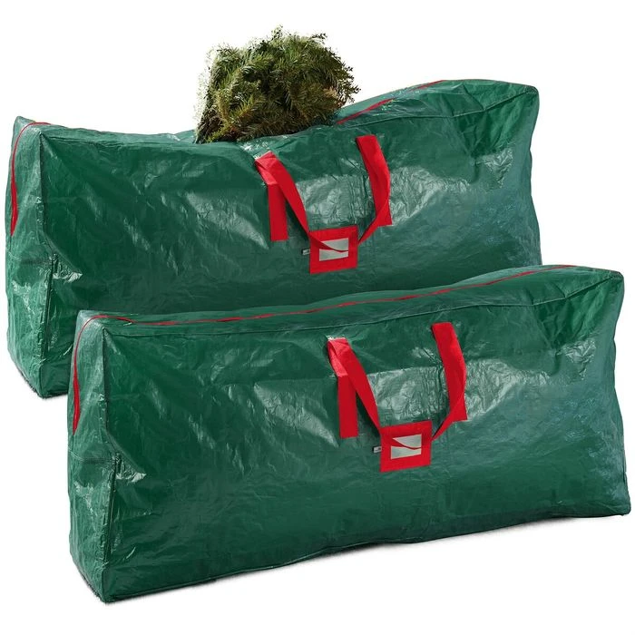 165cm Large Christmas Tree Storage Bag Durable Reinforced Handles & Dual Zipper Waterproof Material Protects From Dust, Moisture & Insect (Green) 3 165cm Large Christmas Tree Storage Bag Durable Reinforced Handles & Dual Zipper Waterproof Material Protects From Dust, Moisture & Insect (Green) - Image 3