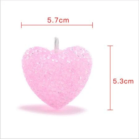 3M 20 LED Heart String Lights Valentines Day Heart Plastic Light Set Battery Operated Fairy String Lights For Valentines, Wedding, Christmas, Birthday Party Decor (Pink) 7 3M 20 LED Heart String Lights Valentines Day Heart Plastic Light Set Battery Operated Fairy String Lights For Valentines, Wedding, Christmas, Birthday Party Decor (Pink) - Image 7