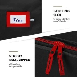 Christmas Tree Storage Bag, Durable Handles And Sleek Dual Zipper165 X 38 X 76 CM Black -Christmas Lights Store 286381 2458803 HD