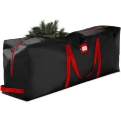 Christmas Tree Storage Bag, Durable Handles And Sleek Dual Zipper165 X 38 X 76 CM Black -Christmas Lights Store 286381 2458809 F