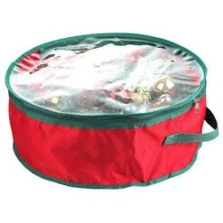 Christmas Wreath Storage Container Clear Bag 76 X 20 CM -Christmas Lights Store 286413 2459087 F