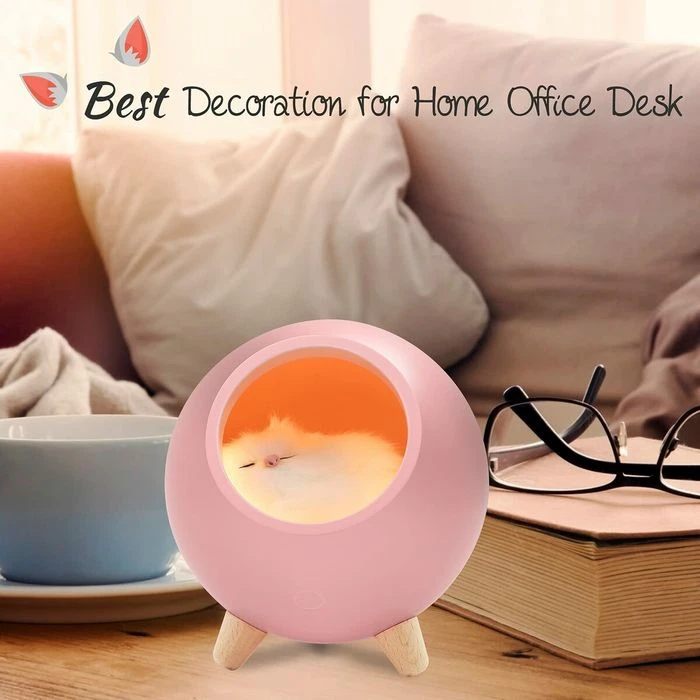 Room Decor For Women, Vency Cat Night Light For Bedroom Cute Cat House Valentine Christmas Birthday Gifts (Pink) 3 Room Decor For Women, Vency Cat Night Light For Bedroom Cute Cat House Valentine Christmas Birthday Gifts (Pink) - Image 3