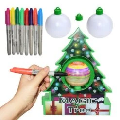 Kids DIY Craft Drawing Toy Christmas Tree Decoration Set Ball Ornaments Children Christmas Gifts Educational Toys -Christmas Lights Store 292445 2520229 F