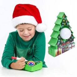 Kids DIY Craft Drawing Toy Christmas Tree Decoration Set Ball Ornaments Children Christmas Gifts Educational Toys -Christmas Lights Store 292445 2520231 F