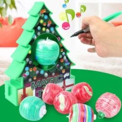 Kids DIY Craft Drawing Toy Christmas Tree Decoration Set Ball Ornaments Children Christmas Gifts Educational Toys -Christmas Lights Store 292445 2520235 F