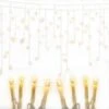 Jingle Jollys 800 LED Christmas Icicle Lights - Warm White